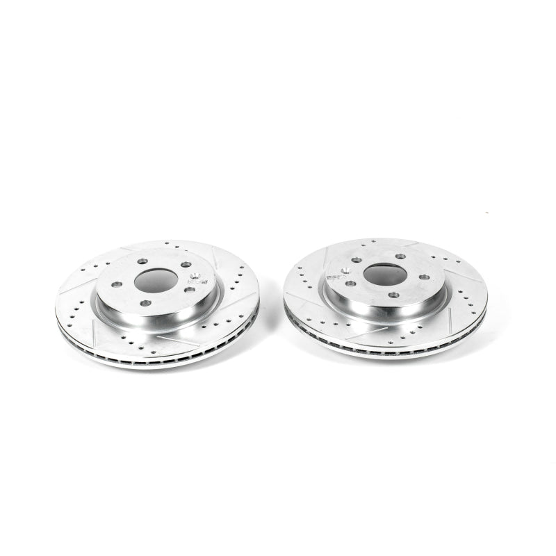 Power Stop 2010 Buick Allure Rear Evolution Drilled & Slotted Rotors - Pair