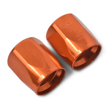 Load image into Gallery viewer, Russell Performance 2-Piece -6 AN Anodized Full Flow Swivel Hose End Sockets (Qty 2) - Orange