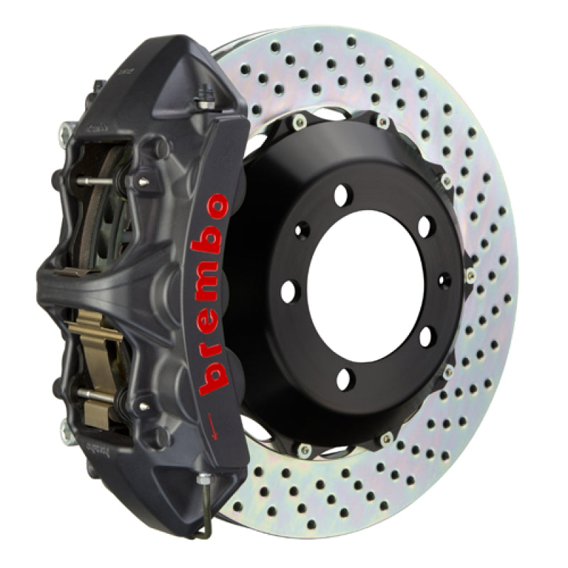 Brembo 08-13 128i/08-13 135i Front GTS BBK 6 Piston Cast 355x32 2pc Rotor Drilled-Black HA