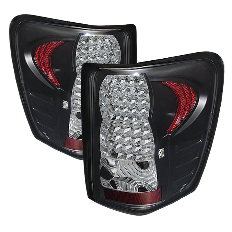 Xtune Jeep Grand Cherokee 99-04 LED Tail Lights Black ALT-JH-JGC99-LED-BK