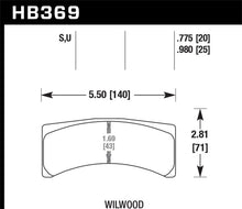 Load image into Gallery viewer, Hawk Wilwood Integra LP 9725 Racing DTC-70 Brake Pads