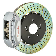 Load image into Gallery viewer, Brembo 00-05 IS300 Front GT BBK 4 Piston Cast 2pc 328x28 2pc Rotor Drilled-Silver