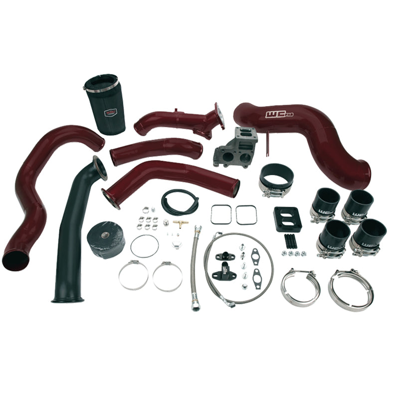 Wehrli 01-04.5 Chevrolet 6.6L LB7 Duramax S400 Turbo Install Kit (No Turbo) - WCFab Red