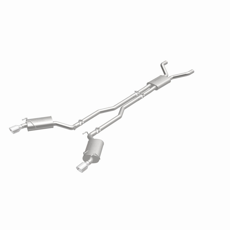 MagnaFlow Cat-Back Stainless Dual Split Rear Exit 4in Polished Tips 11-15 Chevy Camaro 3.6L V6