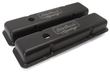 Load image into Gallery viewer, Edelbrock Valve Cover Victor Series Chevrolet 1959-1986 262-400 CI V8 Low Black