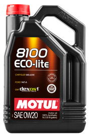 Motul 5L Synthetic Engine Oil 8100 0W20 ECO-LITE
