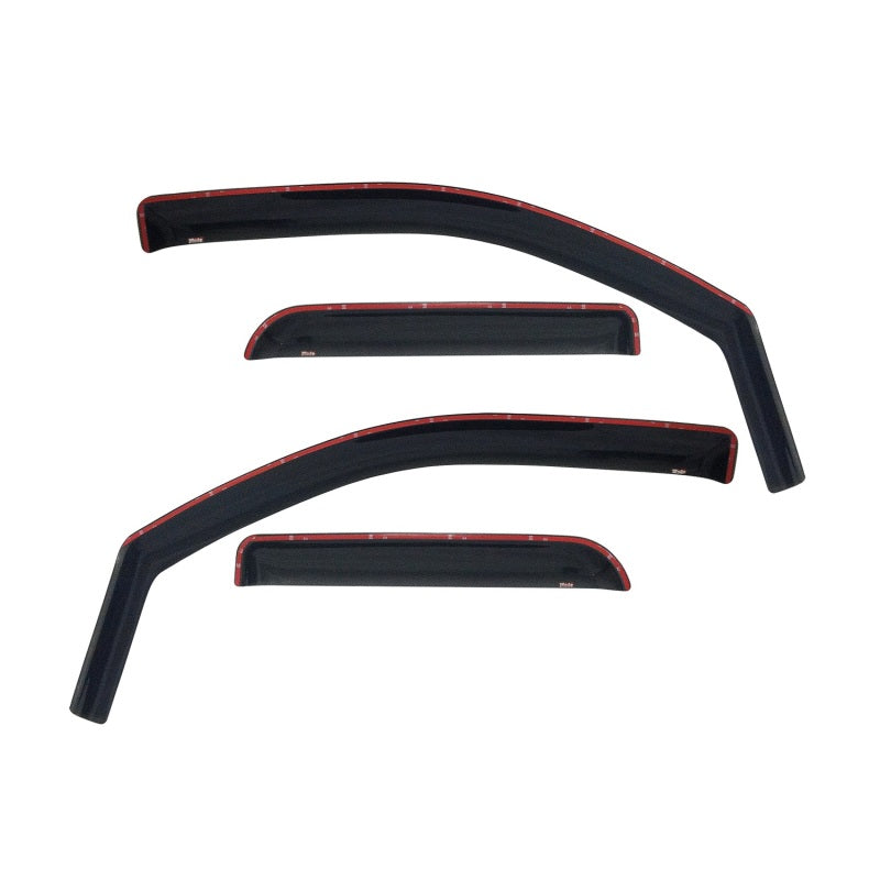 Westin 2009-2018 Dodge/Ram Quad Cab Wade In-Channel Wind Deflector 4pc - Smoke