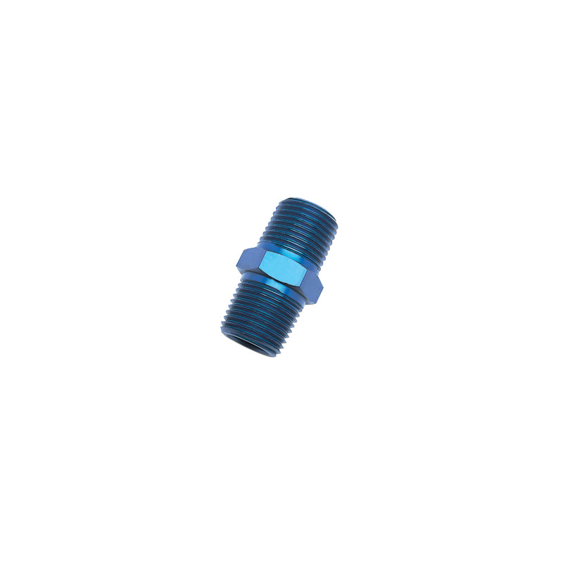 Russell Performance 1/8in Male Pipe Nipple (Blue)