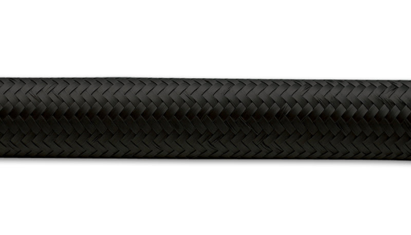 Vibrant -16 AN Black Nylon Braided Flex Hose (10 foot roll)