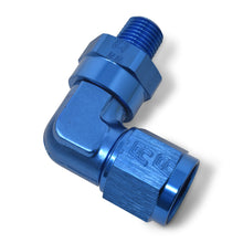 Load image into Gallery viewer, Russell Performance -6 AN 90 Degree Female to Male 1/8in Swivel NPT Fitting