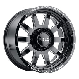 Weld Off-Road W102 20X9.0 Stealth 6X135 6X139.7 ET13 BS5.50 Gloss Black MIL 106.1