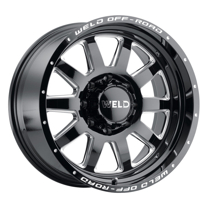 Weld Off-Road W102 20X9.0 Stealth 8X170 ET00 BS5.00 Gloss Black MIL 125.1