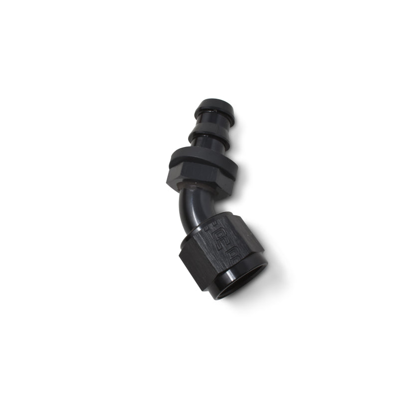 Russell Performance -8 AN Twist-Lok 45 Degree Hose End (Black)