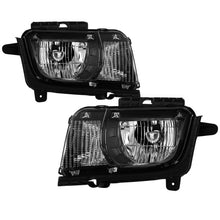 Load image into Gallery viewer, xTune 10-13 Chevrolet Camaro OEM Style Halogen Headlights - Black (HD-JH-CCAM10-OE-BK)