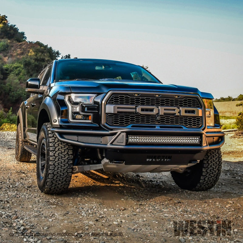 Westin 17-20 Ford F-150 Raptor Outlaw Front Bumper - Tex. Blk