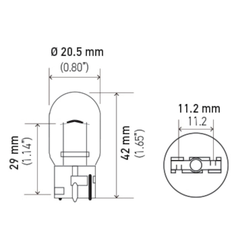 Hella Bulb 7441 12V 27W W3X16d T6.5