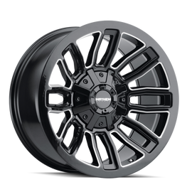 Mayhem 8108 Decoy 20x9 / 6x135 BP / 11mm Offset / 106mm Hub Black w/ Milled Spokes Wheel