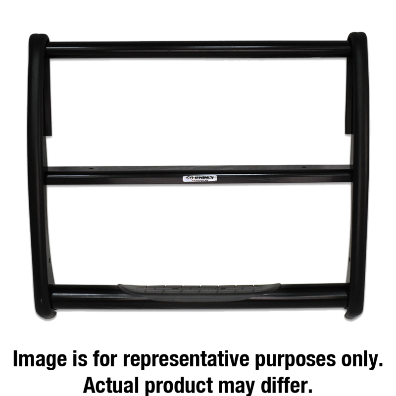 Go Rhino 07-13 Chevrolet Silverado 1500 3000 Series StepGuard - Black (Center Grille Guard Only)