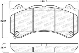 StopTech Performance 09-15 Cadillac CTS Front Brake Pads