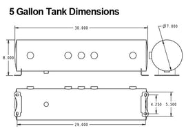 Ridetech 5 Gallon 4-Way Analog Air Ride Compressor Leveling System