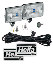 Load image into Gallery viewer, Hella 450 H3 12V SAE/ECE Fog Lamp Kit Clear - Rectangle (Includes 2 Lamps)