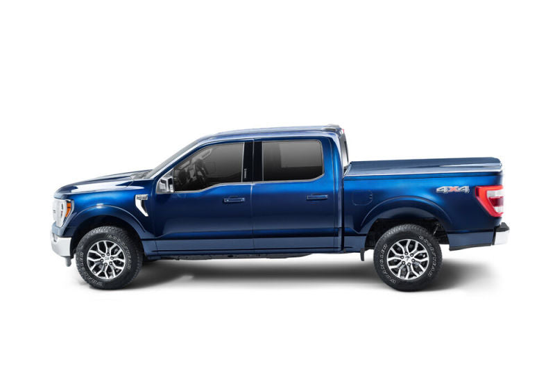 UnderCover 2021 Ford F-150 Crew Cab 5.5ft Elite LX Bed Cover - Antimatter Blue