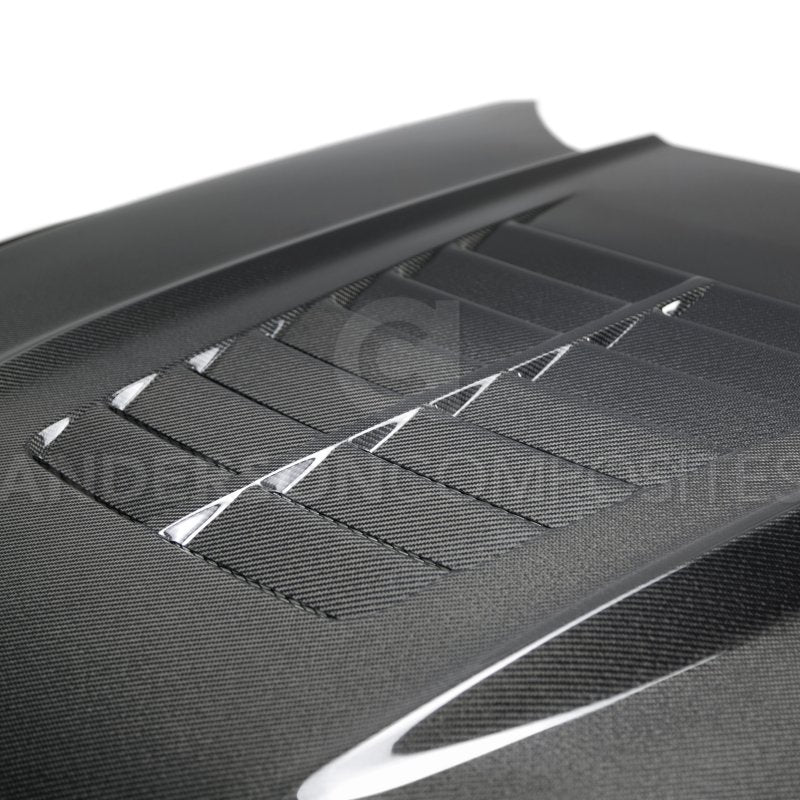 Anderson Composites 15-17 Ford Mustang (Excl. GT350/GT350R) Double Sided Type-GT5 Carbon Fiber Hood