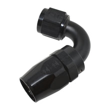 Load image into Gallery viewer, Russell Performance -8 AN Black 120 Degree Full Flow Swivel Hose End