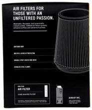 Load image into Gallery viewer, Airaid Universal Air Filter - Cone 6in Flange x 7-1/4in Base x 5in Top x 9in Height - Synthaflow