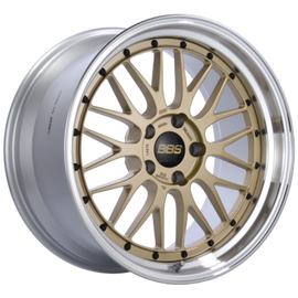 BBS LM 17x9 5x130 ET17 CB71.6 Gold Center Diamond Cut Lip Wheel