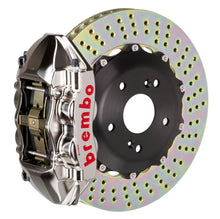 Load image into Gallery viewer, Brembo 99-05 S2000 Rear GTR BBK 4 Piston Billet328x28 2pc Rotor Drilled- Nickel Plated