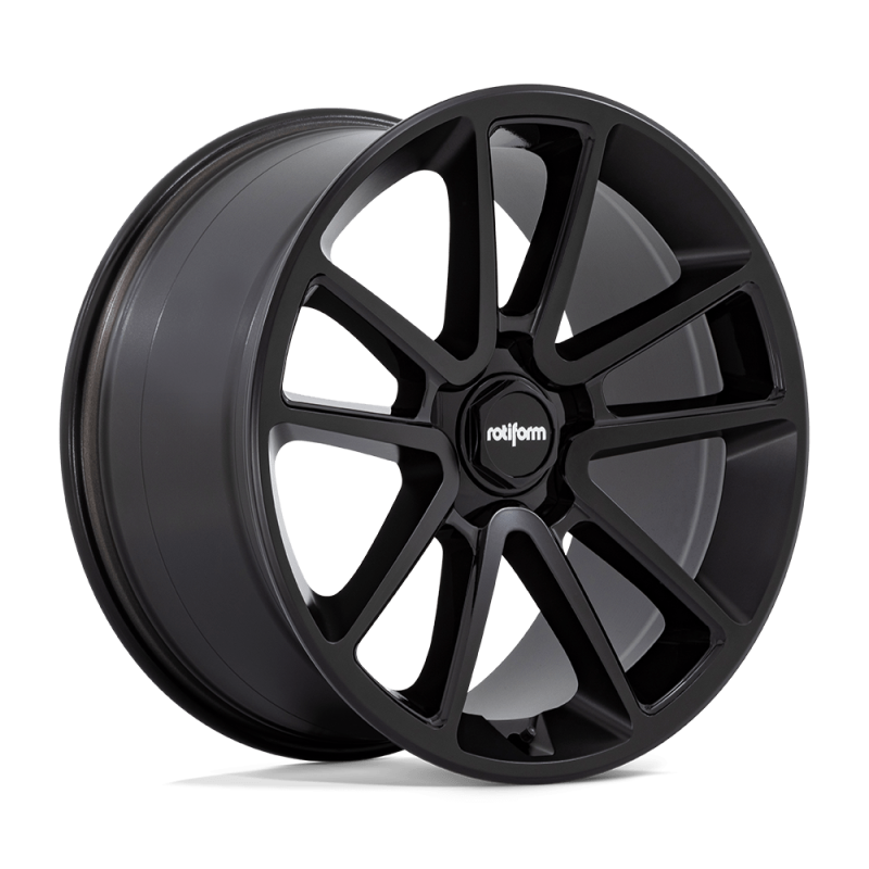 Rotiform R194 BTL Wheel 21x9.5 5x130 55 Offset - Matte Black w/ Blk Cap and Inside Spoke Details