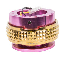 Load image into Gallery viewer, NRG Quick Release Kit - Pyramid Edition - Pink Body / Chrome Gold Pyramid Ring