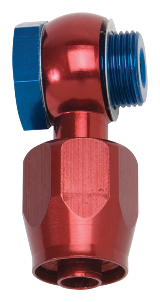 Russell Performance -6 AN Carb Banjo Adapter Fitting (Red/Blue)