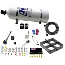 Load image into Gallery viewer, Nitrous Express Single Entry Crossbar 8500 Based Throttle Body Nitrous Kit w/15lb Bottle