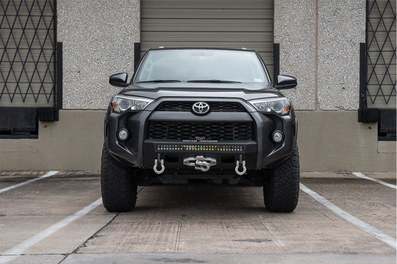 Road Armor 14-21 Toyota 4Runner Stealth Fr Low Profile Hidden Winch Bumper w/30in Single Row Light