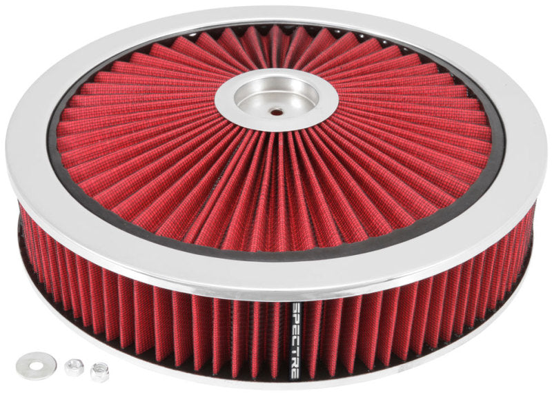 Spectre ExtraFlow HPR Air Cleaner Assembly 14in. x 3in. - Red