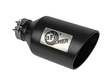 Load image into Gallery viewer, aFe Power MACH Force-Xp 409 Stainless Steel Clamp-on Exhaust Tip Black