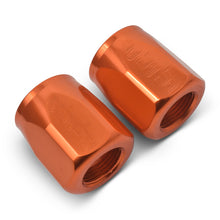 Load image into Gallery viewer, Russell Performance 2-Piece -10 AN Anodized Full Flow Swivel Hose End Sockets (Qty 2) - Orange