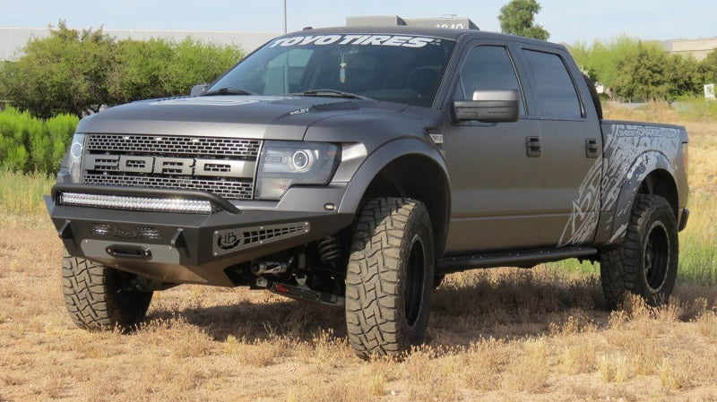 Addictive Desert Designs 10-14 Ford F-150 Raptor HoneyBadger Front Bumper w/ Winch Mount