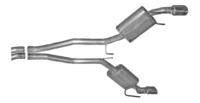 Gibson 2010 Chevrolet Camaro SS 6.2L 2.25in Cat-Back Dual Exhaust - Stainless