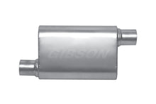 Load image into Gallery viewer, Gibson MWA Superflow Offset/Offset Oval Muffler - 4x9x14in/2.5in Inlet/2.5in Outlet - Stainless