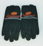 Granatelli Medium Mechanics Work Gloves - Black w/Touch Screen Finger Tips & Granatelli Logo