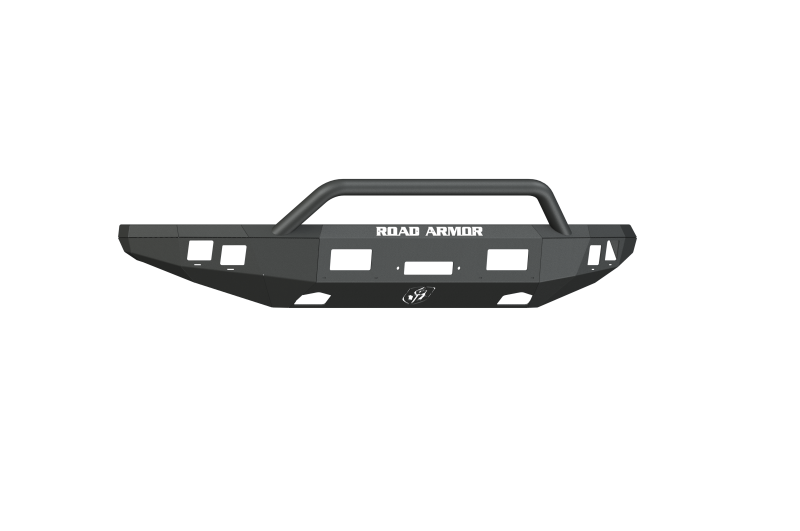 Road Armor 10-14 Ford Raptor Stealth Front Winch Bumper w/Pre-Runner Guard - Tex Blk