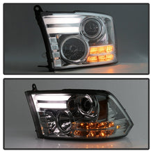 Load image into Gallery viewer, Spyder Dodge Ram 13-15 Projector Headlights Light Bar DRL Smoke PRO-YD-DR13-LBDRL-SM