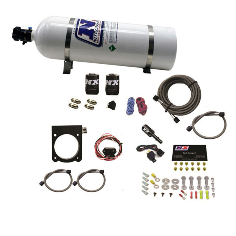 Nitrous Express Dodge 3.6L V6 Nitrous Plate Kit (50-200HP) w/15lb Bottle