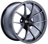 BBS RI-A 18x10 5x120 ET25 Matte Graphite Wheel -82mm PFS/Clip Required