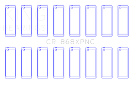 King Ford Prod V8 4.6L/5.4L SOHC (Size 0.25) Performance Coated Rod Bearing Set