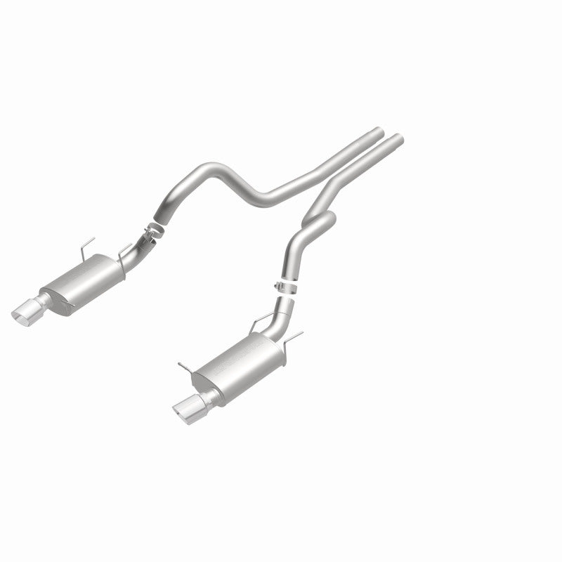 MagnaFlow 13 Ford Mustang Dual Split Rear Exit Stainless Cat Back Performance Exhaust (Street)