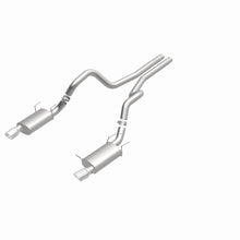 Load image into Gallery viewer, MagnaFlow 13 Ford Mustang Dual Split Rear Exit Stainless Cat Back Performance Exhaust (Street)